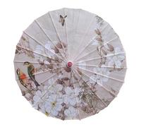 muzoira 1 parapluie chinois en soie - Parasol traditionnel en papier huilé pour photographie et décoration d'intérieur/extérieur, 62, 70 cm