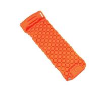 muzoira Matelas de couchage gonflable avec oreillers - Pompe intégrée ultralégère pour le camping, les voyages, la randonnée (orange)