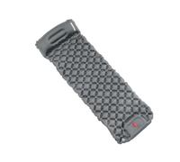 muzoira Matelas de couchage gonflable avec oreillers - Pompe intégrée ultralégère pour le camping, les voyages, la randonnée (gris)