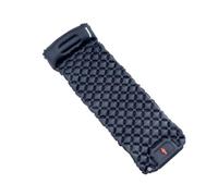 muzoira Matelas de couchage gonflable avec oreillers - Pompe intégrée ultralégère pour le camping, les voyages, la randonnée (bleu marine)