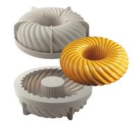 muzoira Moule en silicone creux à cavité unique pour donut - Moule professionnel français en mousse gâteau dessert (SH0102397)