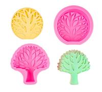 muzoira Moule en silicone motif arbre de vie pour bougies parfumées et savons - Ornements naturels faits à la main (1B899 transparent)