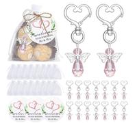 muzoira Pendentif ange en cristal pour décoration de mariage, baptême ou communion, taille unique, 30, Agate