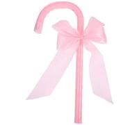 Muzrunq Accessoire de Canne avec nœud Papillon enveloppé de Ruban, Canne Costume élégante et Mignonne pour Les fêtes la Saint-Valentin et Les mascarades, Accessoires Jeu rôle pour Femmes, décora