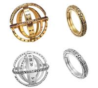 Muzrunq Anneaux Spinner Décompression Toys Manuel Anti-stress jouet doigt Toys Spinner Ring Fancy Toys Décompresse Toy Hand Spinner Stress Relay Gift Spinner Toy, anneau anti-stress