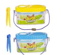 Muzrunq Attrape-Insectes pour Enfants Kit de Capture d'insectes avec loupe et Pince à épiler Kit de Collecte cloisonnable 2 pièces pour Enfants Science Exploration la Nature