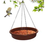 Muzrunq Baignoire d'oiseaux Suspendue, mangeur de Plateau à Vaisselle alimentant Le Bol à Eau avec Hook et chaîne mangeoire d'oiseaux Suspendue pour l'extérieur et la variété des Balcon, Jardin
