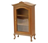 Muzrunq Bibliothèque de Maison de poupée, présentoir en Bois, Meubles Maison poupée réalistes à l'échelle 1/12, bibliothèque à 3 étagères pour Accessoires Salle Manger DIY, Marron