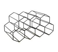 Muzrunq Casier à vin en Fer forgé, casier à vin Double Couche Sept Trous en nid d'abeille, Bouteilles de, Peut être utilisé comme de comptoir, Bureau ou Ornements