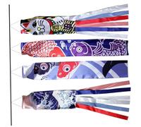 Muzrunq Chaussette à Vent, Carpe Japonaise 27,6 Pouces 3D Bannières à banes de Vent d'emboutissage à Chaud accrochées Japonais, Basse-Vent pour la Chambre Japonaise Izakaya.