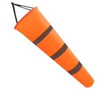 Muzrunq Chaussettes à Vent 39 Pouces imperméables Oxford Chaussettes à Vent pour mesures de Direction extérieures Robustes avec Ceinture réfléchissante pour météorologie aéroport Ferme Orange