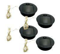 Muzrunq Dessus de remplacement de lumière solaire avec chaîne 10LED, 2, 8 unités lumière solaire remplacement pour lanternes suspendues extérieures, décoration cour passerelle DIY.
