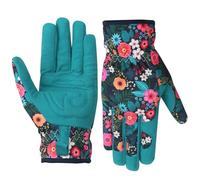 Muzrunq Gants de Jardinage, 9 x 4 Pouces, 1 Paire de Gants Jardinage Anti-crevaison à Motif Floral coloré, Fournitures pour la Taille des rosiers, la Manipulation des Cactus