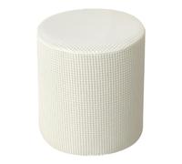 Muzrunq Housse de Pouf Ronde en Jacquard Extensible, antidérapante, Lavable, Ronde