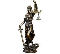 Muzrunq Lady Justice Statue 4.5x3x11 Pouces Résine synthétique rétro Lady Justice Office Office DÉCOR DE DÉCORS des STATURES DIVRES AVECS pour Femmes ET Hommes