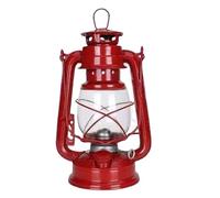 Muzrunq Lampe à Huile rétro à Lampe de kérosène Vintage des Lampes d'ouragan suspendues Lanterne de Tente d'huile pour Le Camping Rouge