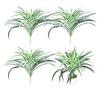 Muzrunq Lot de 3 Plantes araignées vivantes, Plantes araignées réalistes à Bord Blanc de 41, 9 cm, Fausses Serpent avec Faible Entretien pour décoration Parvis, Balcon et Jardin