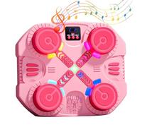 Muzrunq Machine de Boxe pour Enfants 5 Vitesses et 2 Modes Machine de Boxe Musicale avec lumières LED, entraîneur Frappe avec Gants pour Exercices à Domicile 12, 6 x 10, 8 x 1, 6 Pouces Style 2