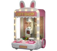 Muzrunq Mini-Machine à Griffe pour Les Enfants Sons réglables et Musique glaw Machine à Griffe avec Mini Capsule peluse Jeu Arcade gibier Mini Automatique Cadeaux pour Filles