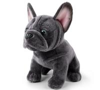 Muzrunq Peluche Bouledogue français 8, 7 Pouces réaliste Bouledogue français en Peluche Mignon Chiot Doux en pour garçons et Filles