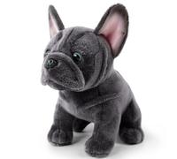 Muzrunq Peluche Bouledogue français réaliste Bouledogue français en Peluche Mignon Chiot Doux 22, 1 cm pour garçons et Filles Toys_and_Games.