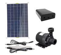 Muzrunq Pompe de la Fontaine Solaire, Argument de l'eau 800L / h DC 12V Pompe à Eau Solaire sans balais pour étang d'irrigation Fontaine Ponds Jardin d'oiseaux, Piscine, Aquarium