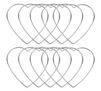 Muzrunq Rougeurs de Receveur de rêve, 10pcs 6 Pouces Bricolage Coeur Mignon Coeur en métal pour Artisanat, couronnes Macrame, Cerceau Floral pour capteurs rêve, Couronne Mariage