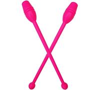 Muzrunq Rythmique Gymnastique bâton Ruban Clubs Gymnastique Formation bâton de Danse Gymnastics Stick Sport équipement Outil pour Enfants Adultes 13,78 Longueur 2 pcs