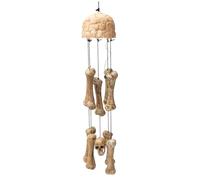 Muzrunq Skull Wind Chimes Shaking Bone & Skull Halloween Wind Citry avec Un Son Effrayant et des éoliennes suspendues à l'extérieur pour la décoration du Porche de Jardin.