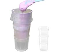 Muzrunq Support de Poche à Douille, Support de Poche à Douille en Plastique Transparent qualité Alimentaire, Tasse empilable pour Cuisines, boulangeries et pâtisseries