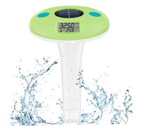 Muzrunq Thermomètre Solaire de Piscine, testeur de salinité 2 en 1, étanche et Facile à Lire, Affichage Clair, thermomètre Flottant pour Aquarium, Spa, Bassin à Poissons