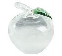 Muzrunq Verre tempête en Forme de Pomme, Verre météo Poli, Mini prévision météo, prévision de tempête décorative pour la Maison, Cadeaux Saint-Valentin, Vie en Plein air