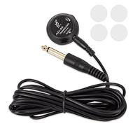 MUZTOP Micro de guitare avec contrôle du volume, micro piézoélectrique de contact pour guitare acoustique, violon, mandoline, ukulélé, banjo, violoncelle, kalimba, harpe et plus encore