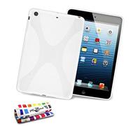 Muzzano Coque Souple Ultra-Slim ``Le X`` Premium Blanc Pour Apple Ipad Mini De Qualité Supérieure Originale - Protection Antichoc Elegante, Optimale Et Durable Au Design Soigné Exclusif 1 Stylet Et 1 