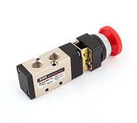 MV-10 5 Ports Verrouillage Champignon Bouton Pneumatique Mécanique Valve