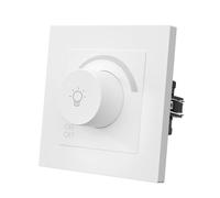 MVAVA Interrupteur à intensité variable - 1 compartiment - 1 voie - Interrupteur à intensité variable - En plastique - Blanc - 86 mm x 86 mm