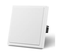 MVAVA Interrupteur d'éclairage encastré 1 compartiment 1 voie Interrupteur inverseur 80mm*80mm Interrupteur mural Blanc