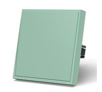 MVAVA Interrupteur encastré 1 compartiment 1 voie Inverseur 80mm*80mm Interrupteur mural Vert