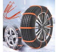 MVBILMSF 10 Pièces Chaîne à Neige pour Voiture pour Mercedes A Class W177 5-Doors Hatchback 2018-, Hiver Pneus Anti-dérapage Chaînes Chaînes de Pneus D’Hiver Réglables