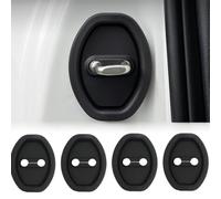 MVBILMSF 4 Pièces Protection pour Serrures de Porte pour Tesla Model 3 Highland 2024 2025, Car Silicone Door Latch Protective Cover Couvercle de Serrure de Porte