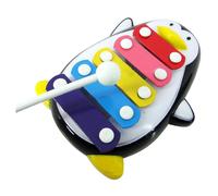 Mvi Enfants Bebe 5-Note Xylophone Jouet Musical Pingouin Noir