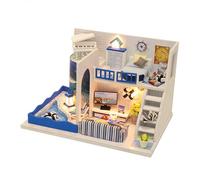 Mvi Jouets Pour Enfants Bricolage Maison De Poupee Bricolage Miniature Maison De Poupee Avec Meubles Poupees Pour Maison Cadeau D'a
