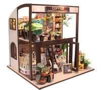 Mvi Maison De Poupee Maison De Poupee Miniature À Monter Soi-Même Avec Meubles Maison En Bois Temps D'attente Jouets Pour Enfants C
