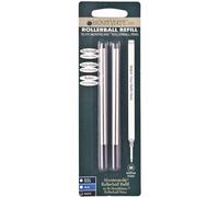 [MVM232BK] MONTEVERDE Blister 2 recharges roller noir pointe moyenne compatib...
