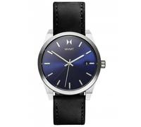 Mvmt - Montre à Guichet de Date en Cuir - Homme - Accessoires - Noir - Taille: ONE Size