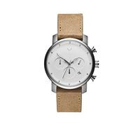 MVMT Montre Analogique à Quartz pour Homme avec Bracelet en Cuir Beige - D-MC02-WT