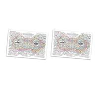 MVOSJFIE Lot de 2 affiches sur toile de guérison - Art mural horizontal - Santé mentale