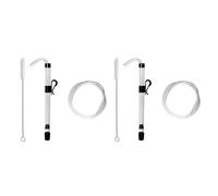 MVOSJFIE Lot de 2 siphons automatiques de 1,9 cm avec collier de serrage de 1,9 m, kit de siphonnage avec tube en plastique de qualité alimentaire pour bière