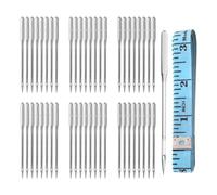 MVOSJFIE Lot de 90 aiguilles pour machine à coudre - Taille universelle 90/14, 100/16, 110/18 - Aiguilles pour machine à coudre pour coudre des jeans, durables, faciles à utiliser