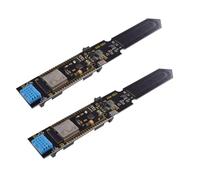 MVOSJFIE Module de Test de Sol ESP32 pour la Température et L'Humidité Du Sol avec Support de Batterie 18650, Module Polyvalent et Pratique